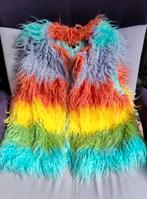 Topshop regenboog  rainbow gilet fake fur, Maat 38/40 (M), Overige kleuren, Topshop, Ophalen of Verzenden