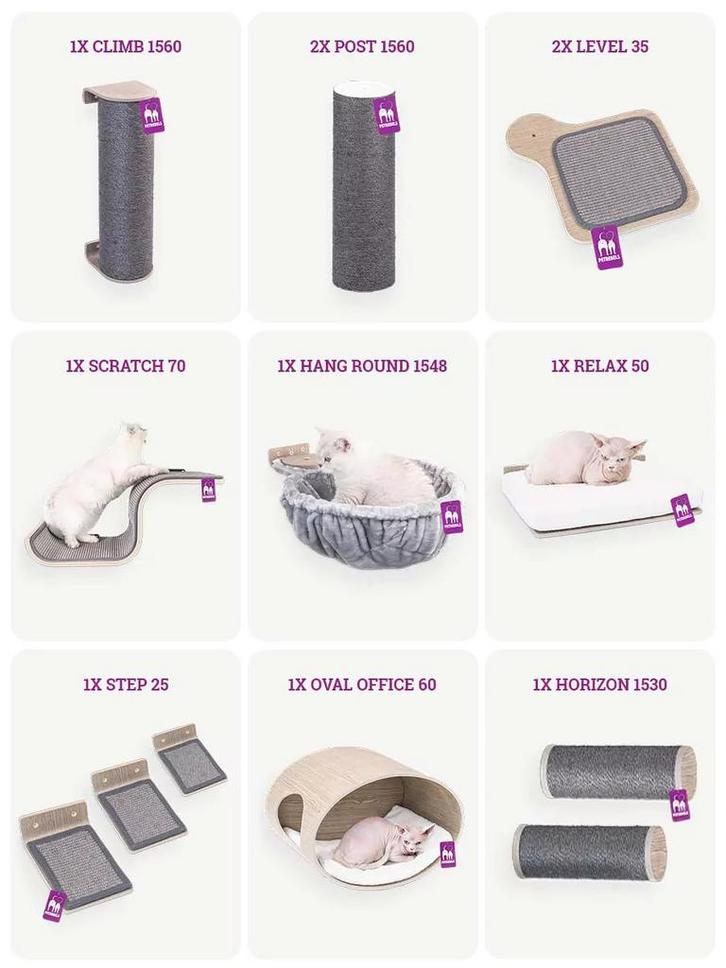 Petrebels kattenmuur elementen Nieuw in doos, Dieren en Toebehoren, Krabmeubelen, Nieuw, Krabpaal, Ophalen