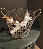 Draadstaal mand, Ophalen, Gebruikt, Rond, Overige materialen