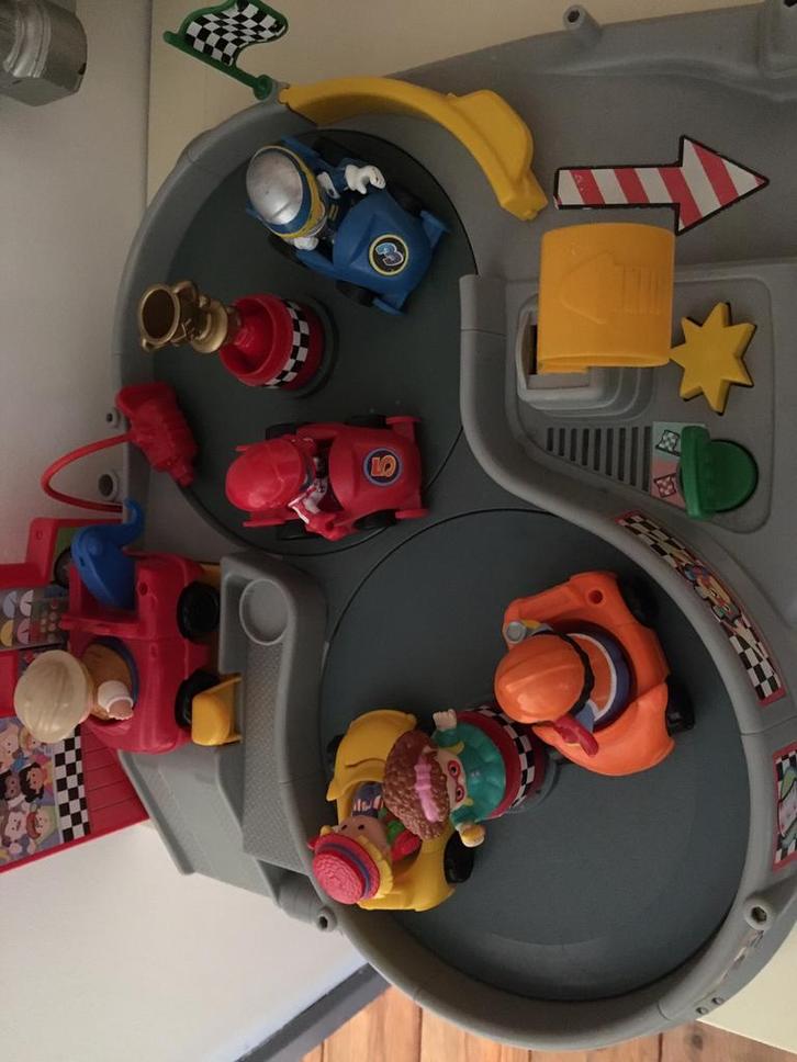 Draai racebaan grote voertuigen click blokken, Kinderen en Baby's, Speelgoed | Overig, Gebruikt, Jongen of Meisje, Ophalen of Verzenden