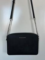 Michael Kors crossbody bag large zwart met zilveren details, Overige merken, Zwart, Ophalen of Verzenden, Zo goed als nieuw