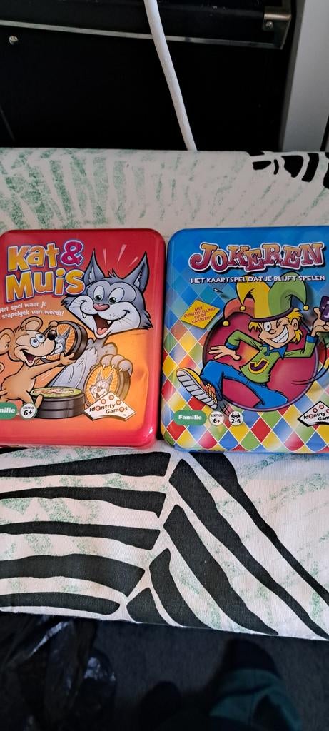 Kat en Muis & Jokeren - 2 leuke kaartspellen!, Een of twee spelers, Ophalen of Verzenden, Zo goed als nieuw, Identity Games
