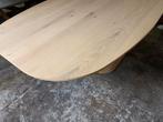 Ovale Deense eiken eettafel - 250x110 cm, Ophalen, 100 tot 150 cm, Eikenhout, Ovaal
