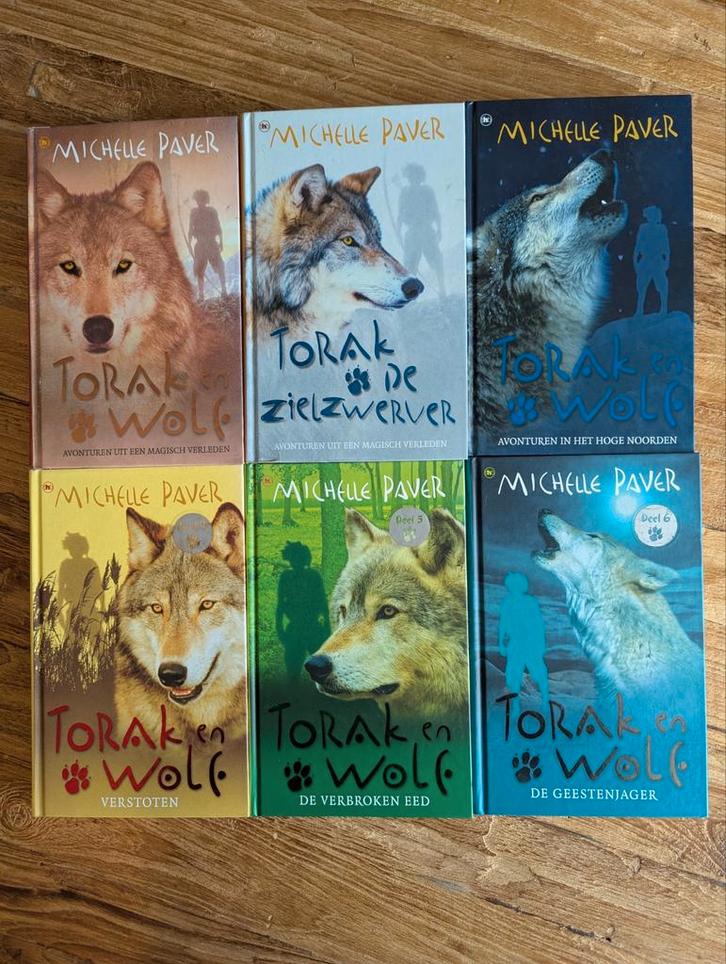Torak en Wolf van Michelle Paver de complete serie, Boeken, Kinderboeken | Jeugd | 10 tot 12 jaar, Gelezen, Fictie, Ophalen of Verzenden