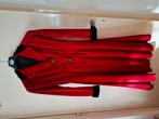 Handegemaakte vintage fluwelen jas, minimaal 50 jaar oud., Kleding | Dames, Ophalen of Verzenden, Gedragen, Rood, Overige typen