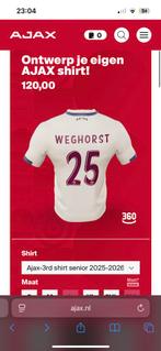 NIEUW maat L ajax 3rd shirt wout weghorst 25, Maat 52/54 (L), Beige, Nieuw, Ophalen of Verzenden