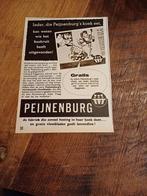 Advertentie Peijnenburg koek  buskruit 1958, Verzamelen, Ophalen of Verzenden, Zo goed als nieuw, Overige typen