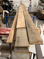 oude Eiken Planken, Doe-het-zelf en Verbouw, Hout en Planken, Ophalen, Gebruikt, Minder dan 25 mm, Eiken