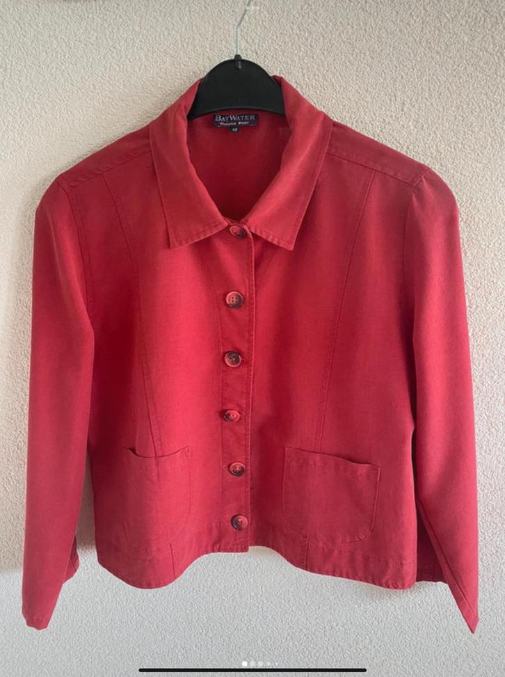 Colbert, Kleding | Dames, Jasjes, Kostuums en Pakken, Zo goed als nieuw, Maat 38/40 (M), Rood, Ophalen of Verzenden