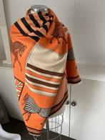 Nieuwe mooie pashmina off white oranje bruin chcs, Pashmina, Ophalen of Verzenden, Nieuw, Pashmina