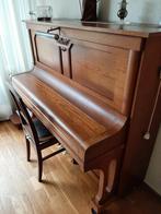 Antieke piano van de Gebr. Zimmermann uit Leipzig, Muziek en Instrumenten, Piano's, Gebruikt, Bruin, Ophalen