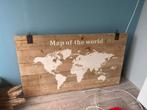 Map of the world canvas wereldkaart schilderij, Ophalen, Zo goed als nieuw