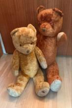 Twee Vintage Teddyberen met Stro Vulling, Verzamelen, Beren en Cherished Teddies, Ophalen of Verzenden, Gebruikt