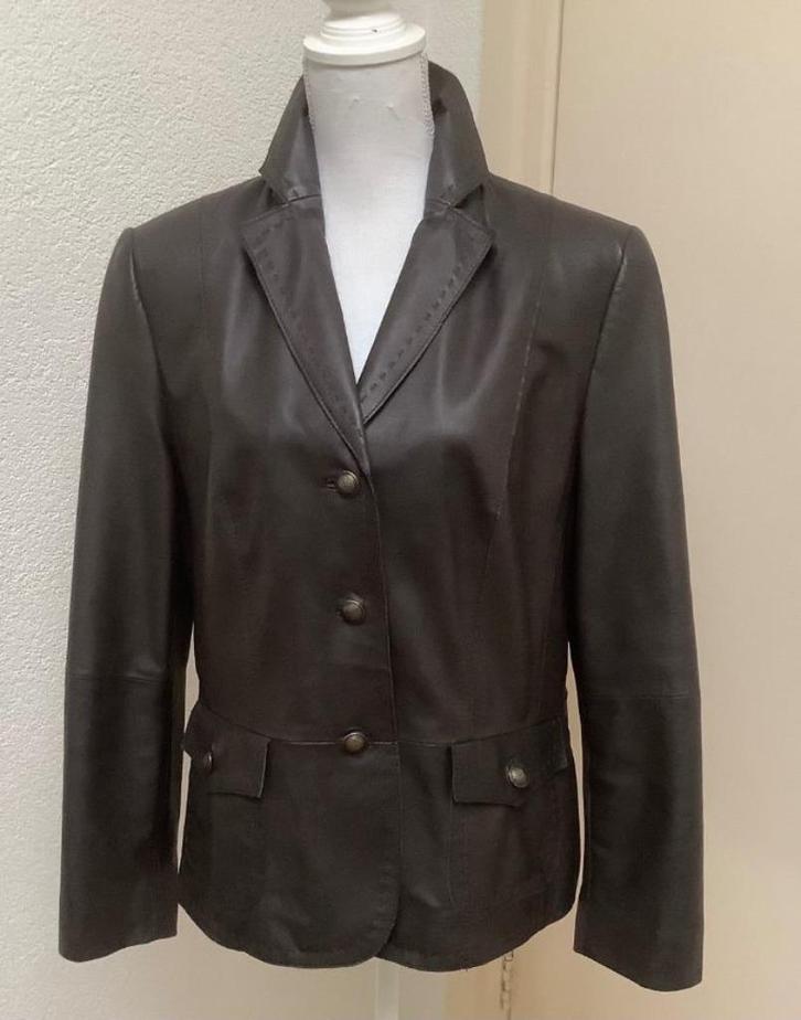 Mooie leren blazers mt 40 en 42 o.a. Gerry Weber // ZGAN, Kleding | Dames, Jasjes, Kostuums en Pakken, Zo goed als nieuw, Maat 38/40 (M)