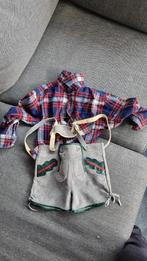 Kinder lederhosen met blouse 98/104, Kinderen en Baby's, Carnavalskleding en Verkleedspullen, Ophalen, Zo goed als nieuw, 104 of kleiner