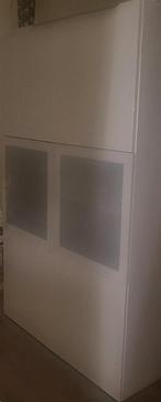 Ikea BESTA opbergcombinatie 120x42x193 wit, Ophalen, Minder dan 150 cm, 25 tot 50 cm, Glas