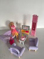 Barbie Woonkamer Set, Ophalen of Verzenden, Gebruikt