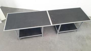 vintage werkbank staal inpak werktafel balie industrieel beschikbaar voor biedingen