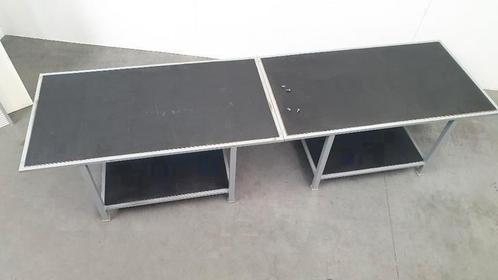 vintage werkbank staal inpak werktafel balie industrieel, Doe-het-zelf en Verbouw, Werkbanken, Gebruikt, 170 cm of meer, Ophalen