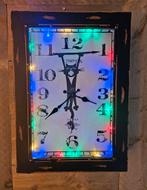 Koffer Klok/Hangkastje met Verlichting, Ophalen of Verzenden, Gebruikt, Analoog, Wandklok