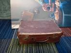 Prachtige oude koffer hartplatte original vintage, Huis en Inrichting, Tafels | Salontafels, Ophalen of Verzenden, Rechthoekig