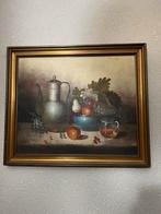 Stilleven schilderij met fruit en kan, Ophalen of Verzenden