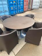 Rolf benz eethoek met 4 stoelen, Huis en Inrichting, Ophalen of Verzenden, Zo goed als nieuw, 4 tot 6 stoelen