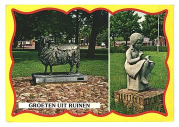 39083	Ruinen	Drenthe	Standbeeld Lammechien	Gelopen met postz beschikbaar voor biedingen