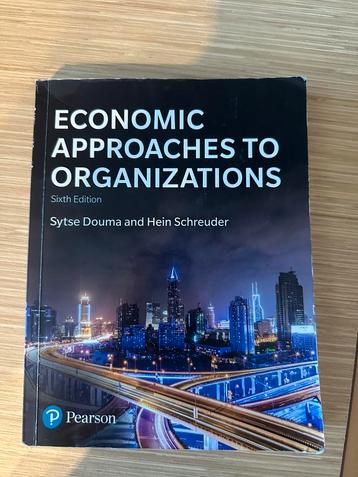 Economic approaches to organizations beschikbaar voor biedingen