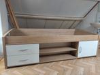 Éénpersoonsbed met lades en kastje, Ophalen, Gebruikt, 90 cm, Eenpersoons