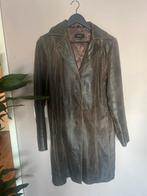 Bruine leren jas Saki - Maat M, Maat 38/40 (M), Bruin, Ophalen of Verzenden, Jasje