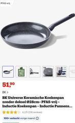 BK Universe Keramische Koekenpan 28cms, Ophalen of Verzenden, Nieuw, Rvs, Inductieplaat