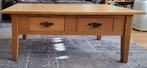 Salontafel massief blank eiken, Huis en Inrichting, Ophalen, Gebruikt, 100 tot 150 cm, 50 tot 75 cm