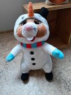AH hamster knuffel sneeuwpop, Ophalen of Verzenden, Zo goed als nieuw