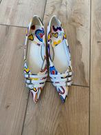 Pumps met print - Maat 37, Ophalen of Verzenden, Zo goed als nieuw, Wit, Pumps