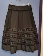 Ted Baker rok zwart midi met broderie patroon mt XS nr 47024, ., Zwart, Ted Baker, Ophalen of Verzenden