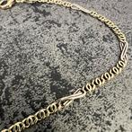 14 karaat gouden armband valkenoog schakel, Ophalen of Verzenden