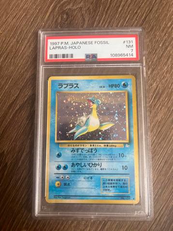 PSA 7 Lapras Holo - Japanse Fossil beschikbaar voor biedingen