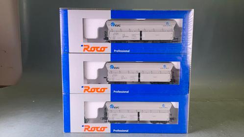 Roco ho 45983 Onderlosser set KVG  LOG-O-Rail nieuw in doos., Hobby en Vrije tijd, Modeltreinen | H0, Zo goed als nieuw, Wagon