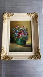 Prachtig klein schilderijtje stilleven met bloemetjes, Antiek en Kunst, Kunst | Schilderijen | Klassiek, Ophalen of Verzenden