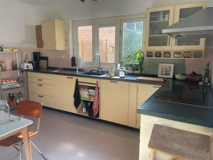 3 Bruynzeel Piet Zwart bovenkasten saharageel, Huis en Inrichting, Keuken | Keukenelementen, Zo goed als nieuw, Minder dan 100 cm