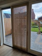 Vliegenhor hulzen, zand, Huis en Inrichting, Stoffering | Gordijnen en Lamellen, Ophalen, Gebruikt, 200 cm of meer, Beige