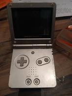 Nintendo Game Boy Advance SP - Zilver, Spelcomputers en Games, Spelcomputers | Nintendo Game Boy, Ophalen of Verzenden, Gebruikt