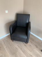 Bruine Kunstleren Stoel, Huis en Inrichting, Fauteuils, Ophalen, Gebruikt, Minder dan 75 cm, 50 tot 75 cm