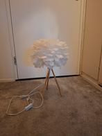 2 Mooie witte veren lamp, Ophalen of Verzenden, Zo goed als nieuw, Stof, Minder dan 100 cm