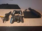 Sony Playstation 2 met 2 controllers - Werkend!, Gebruikt, Zwart, Met 2 controllers, Ophalen of Verzenden