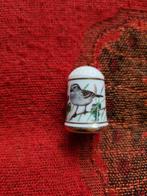 Goudhaantje vingerhoedje Franklin Mint porselein, Verzamelen, Ophalen of Verzenden, Zo goed als nieuw