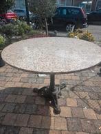 Gietijzeren tuintafel, Ophalen, Gebruikt, Rond, Metaal