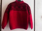 Vintage rode noorse wollen trui S M, Kleding | Dames, Ophalen of Verzenden, Gedragen, Rood
