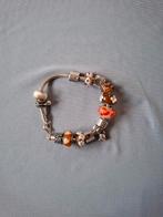 Pandora armband 20cm met 11 bedels en 2 stoppers, Ophalen of Verzenden, Zo goed als nieuw, Met bedels of kralen, Zilver